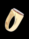 Banded agate signet ring SKU: 8402 DBGEMS - image 4
