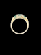 Emerald and diamond carved half hoop ring SKU: 8401 DBGEMS - image 3
