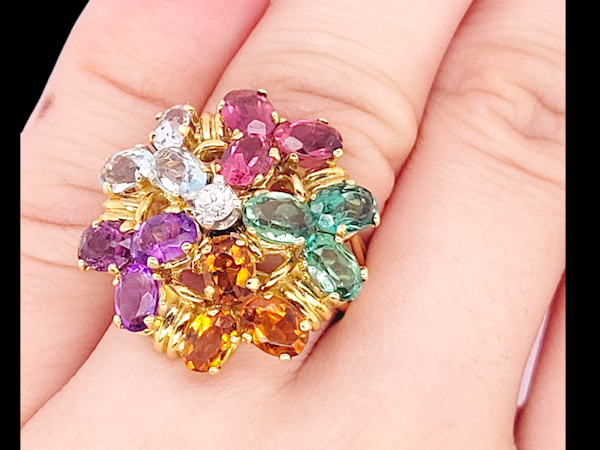 Harlequin gemset dress ring SKU: 8400 DBGEMS - image 2