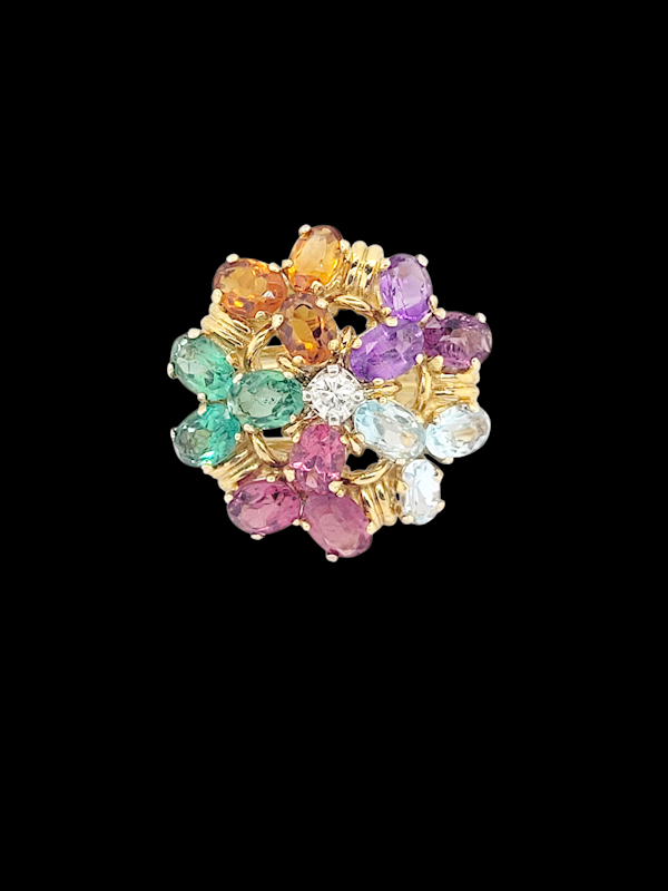 Harlequin gemset dress ring SKU: 8400 DBGEMS - image 3