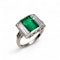 An outstanding Colombian emerald and diamond ring - image 2
