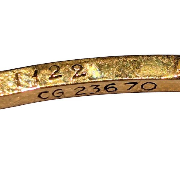 Art Deco Cartier Diamond Platinum and Enamel Cocktail Watch, Circa 1930 - image 12