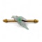 Victorian Tiffany & Co. Carved Jadeite Bird and Gold Brooch, Circa 1875 - image 1