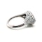 Modern Aquamarine Diamond and Platinum Cluster Ring, 4.69ct - image 4