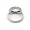 Modern Aquamarine Diamond and Platinum Cluster Ring, 4.69ct - image 5