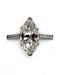 Sophisticated art deco style marquise engagement ring - image 3