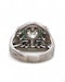 Bold& stunning art deco diamond& emerald ring - image 4