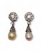 Impressive Victorian Natural Pearl Diamond Earrings at Deco&Vintage Ltd - image 3