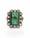 Lovely Vintage Emerald Diamond ring at Deco&Vintage Ltd - image 3