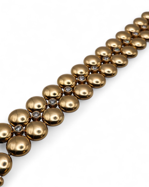 Cartier Diamond Two-Sided 18ct Yellow and White Gold Bracelet at Deco&Vintage Ltd - image 4