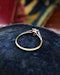 Downstairs at Grays: A very fine 18ct Yellow Gold & Platinum 0.50 Carat Old Cushion Cut  Diamond Solitaire Ring. Circa 1920 - image 3