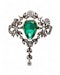 6.03ct Colombian Emerald and Diamond Brooch at Deco&Vintage Ltd - image 2