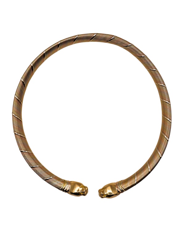 Cartier Panthere Open Collar Necklace and Bracelet Set - image 5