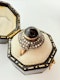 Gold & Silver, Cabochon Black Onyx & Diamond Ring. - image 6