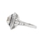 Charlotte Sayers Art Deco Inspired Cushion Cut Diamond and Sapphire Ring - image 2