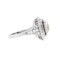 Charlotte Sayers Art Deco Inspired Cushion Cut Diamond and Sapphire Ring - image 3