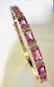 6.19ct Pink Sapphire & Diamond Bangle. - image 6