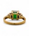 Emerald diamond ring - image 3