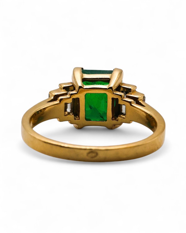 Emerald diamond ring - image 3