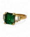 Emerald diamond ring - image 2