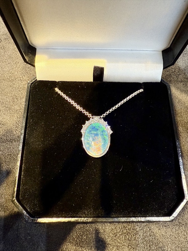 Diamond & Opal Necklace. - image 5
