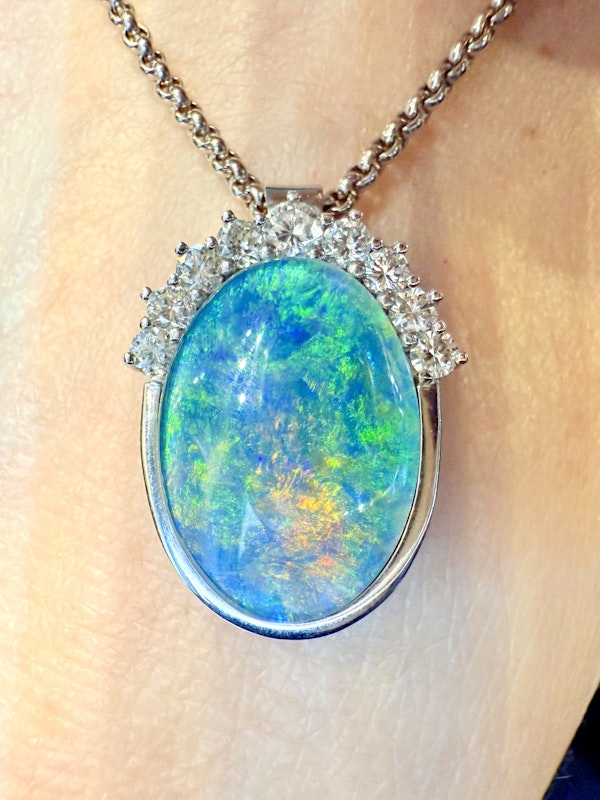 Diamond & Opal Necklace. - image 6