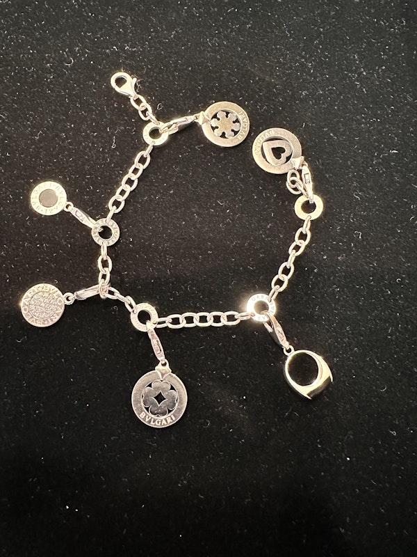 Bvlgari diamond 6 charm! bracelet - image 4