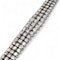 Three Row Diamond and Platinum Bracelet, Circa 1980, 19.00 Carats - image 3