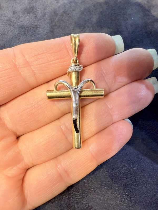 Cross, 18K yellow Gold. - image 5
