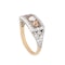 Cognac & Old Cut Diamond Ring | Edwardian c.1910 - image 2