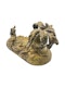 19th century Russian bronze 'Ruslan and the head' inkwell 1884 by Evgeni Lanceray. - image 6