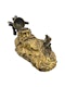 19th century Russian bronze 'Ruslan and the head' inkwell 1884 by Evgeni Lanceray. - image 2