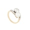 Pearl & Diamond Toi et Moi 18ct Gold Ring | c.1930 - image 2