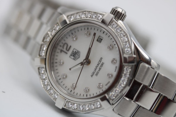 TAG Heuer Aquaracer Lady Ladies 27mm WAF1416 Watch Only - image 10