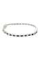 18k gold sapphire & diamond tennis bracelet - image 1