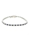 18k gold sapphire & diamond tennis bracelet - image 2