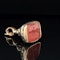 Vintage Georgian gold cased carnelian wax seal fob pendant - image 2