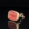Vintage Georgian gold cased carnelian wax seal fob pendant - image 1