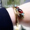 Victorian Garnet Turquoise and Gold Snake Bangle, Circa 1900 - image 7