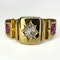 Burma Ruby Diamond Gypsy Ring -Saddingtons Jewellery Stand 375 - image 1