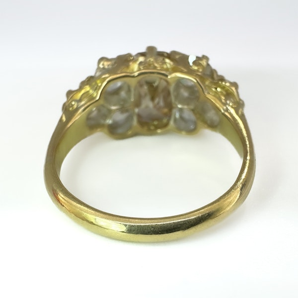 Old Cut Yellow Diamond Seven Stone Ring - Saddingtons Jewellery Stand 375 - image 4