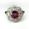 Burma Ruby Diamond Cluster Ring - Saddingtons Jewellery Stand 375 - image 1