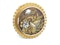 Antique Shakudō Brooch – Birds, Blossoms & Moonlit Scene - image 3