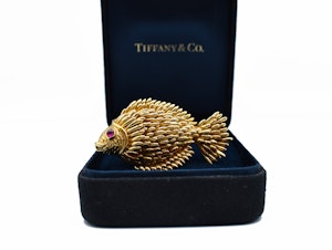Tiffany & Co. 18ct Gold Fish Brooch