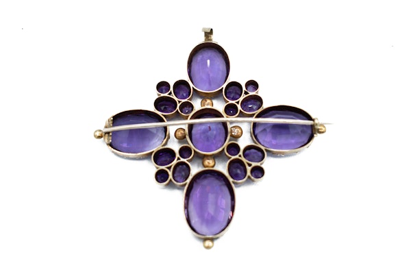 Russian Amethyst Cross in 18ct Gold - image 2