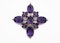 Russian Amethyst Cross in 18ct Gold - image 1