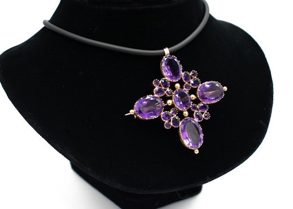 Russian Amethyst Cross in 18ct Gold - image 4