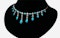 Turquoise, Diamond & Pearl Necklace - image 1