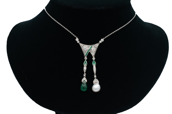 Art Deco “Day & Night” Necklace - image 3