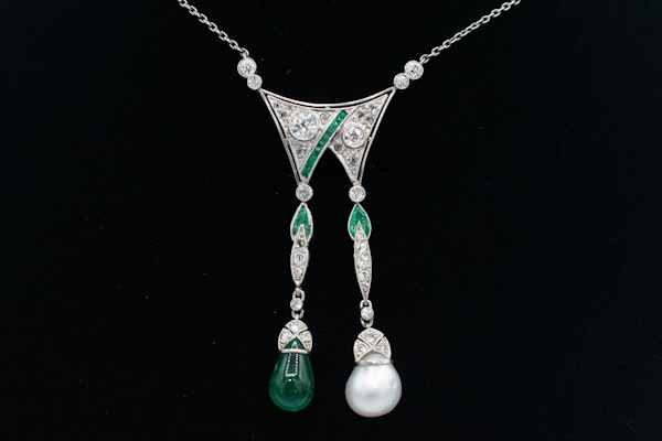 Art Deco “Day & Night” Necklace - image 2